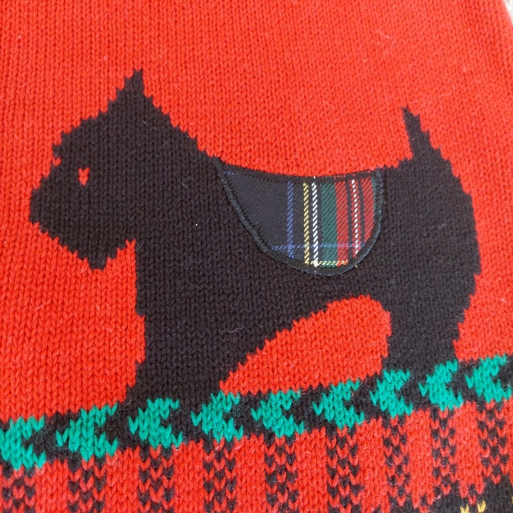 Alfred Dunner Vintage Scottie Dog Novelty Sweater Vest Size Medium Petite - Picture 7 of 8